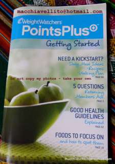 2011 Weight Watchers Points Plus Getting Started Book  