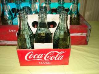 Xmas Issue Coca Cola Wood Carrier Crate W/24 Botles  