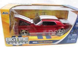 Jada BigTime Muscle 1965 FORD MUSTANG RED 1/24 Diecast Car  
