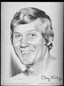 1975 Linnett Portrait Clay Kirby Cincinnati Reds  