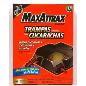  Hot Shot MaxAttrax Roach Bait, 12 Bait Stations (Pack of 3 