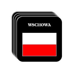  Poland   WSCHOWA Set of 4 Mini Mousepad Coasters 