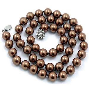 Candygem Genuine 16 inch 8mm Coffee Brown 8mm Classic Southsea Shell 