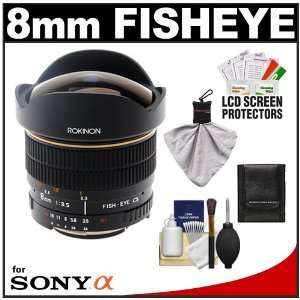 Rokinon 8mm f/3.5 Aspherical Fisheye Manual Focus Lens 