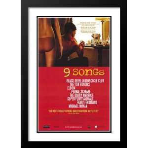  9 Songs 20x26 Framed and Double Matted Movie Poster 
