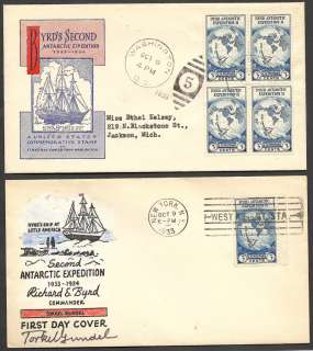 733 2 ANTARCTIC EXPEDITION FIRST DAY COVERS  