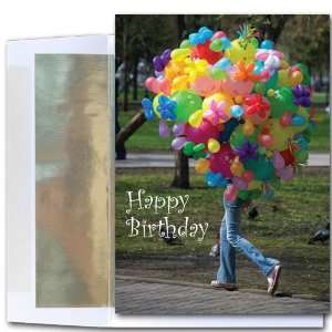  Birthday Cards   Balloons Afoot, box of 10 cards and 
