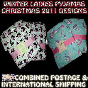   Winter Pyjamas Brushed Cotton Christmas Designs 8 10 12 14 16 18 20 22