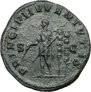 MAXIMUS CAESAR 236AD Certified Authentic Roman Coin  