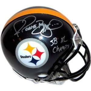 Jerome Bettis Signed Pittsburgh Steelers Riddell Mini 