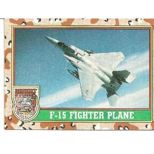  Desert Storm F 15 FIGHTER PLANE Card #37 