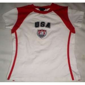 2010 WORLD CUP LADIES GIRLS USA SOCCER JERSEY TSHIRT   SIZE SMALL (T 