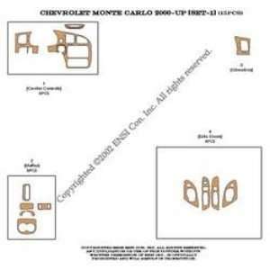   Kit 00 04   15 pieces   Mustard Birdseye Maple (7 221) Automotive