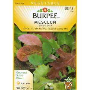  Burpee 57507 Mesclun Salad Mix Seed Packet Patio, Lawn 