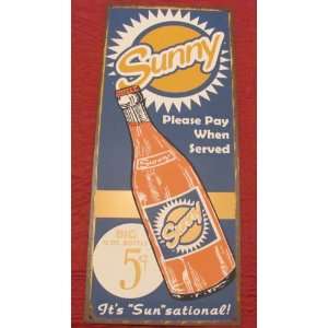  Sunny Soda Pop Metal Reproduction Sign