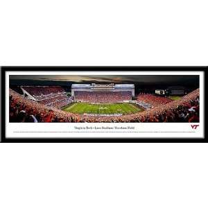  Virginia Tech Lane Stadium/Worsham Field Framed Panoramic 