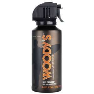  Woodys Love Grenade Body and Laundry Deo Spray 4.25 oz 