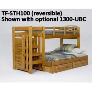  Woodcrest Youth Bedroom Promotional Twin Over Full Bed 