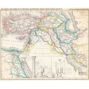  Wagner 1860 Antique Map of Asia Minor