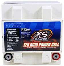 XS Power D925 527 2000 Amp AGM Power Cell Car Audio Battery + 527 