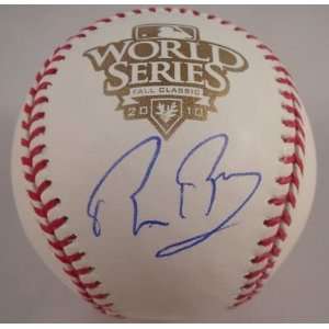  Signed Bruce Bochy Ball   2010 World Series Giants 