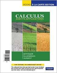 Calculus and Its Applications, Books a la Carte Edition, (0321738233 