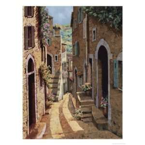   Walkway Giclee Poster Print by Guido Borelli, 12x16