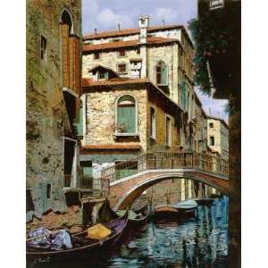 Rio Degli Squeri (Canvas) by Guido Borelli. Size 25 inches width by 