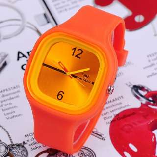 Hotaru Multi Color DIY Jelly Silicone Unisex Quartz Sport Watch + Bag 