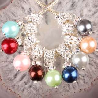 20P Mix Color Imitated Pearl Bead Fit Charm Bracelet  