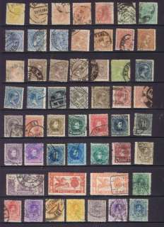 Spain nice lot of old used stamps from imperfs to Republica  