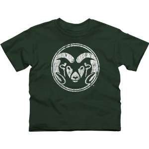  Colorado State Rams Youth Distressed Primary T Shirt 
