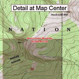 USGS Topographic Quadrangle Map   Abercrombie Mountain, Washington 