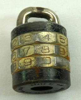 Vintage DONNER Mfg. Sylmar CA Combination Lock Padlock  