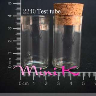 10 1000p Glass Bottle Vial Cork 8ml Test tube 2240  
