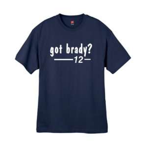  Mens Got Brady ? Navy Blue T Shirt