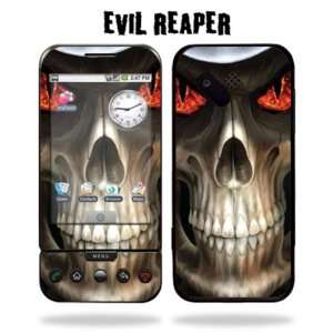   Decal for HTC G1 Google Phone   Evil Reaper Cell Phones & Accessories