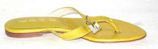 LAMB Guy Yellow Leather Thong Sandal Woman Shoes Sz 6.5  