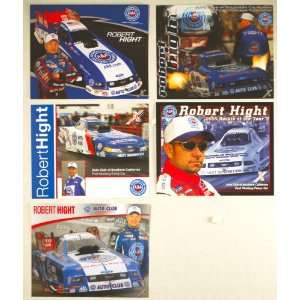 Set of 6 Robert Hight Promo Cards / 8x10 /   NHRA   Automobile Club of 