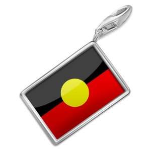 FotoCharms Aborigines Flag region Australia   Charm with Lobster 