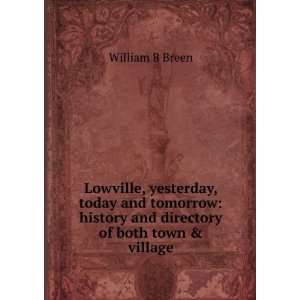   history and directory of both town & village William B Breen Books