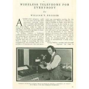 1912 William Dubilier Wireless Telephone System 