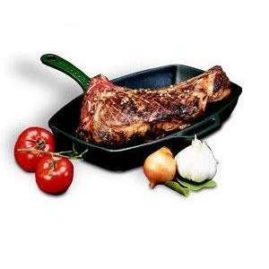  World Cuisine Red Cast Iron Rectangular Grill [World 