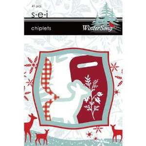  Sei WINTERSONG Foil Chiplets Arts, Crafts & Sewing