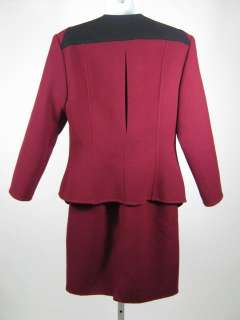 VINTAGE NAN DUSKIN FOR GEOFFREY BEENE Maroon Dress Suit  