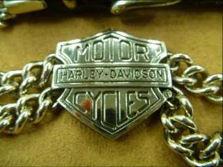 Harley Davidson Boot Chain with Leather Buckle  