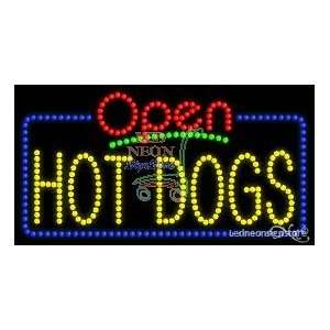 Hot Dogs LED Sign 17 inch tall x 32 inch wide x 3.5 inch deep outdoor 