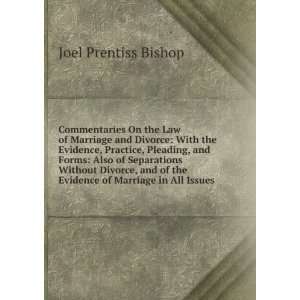  New commentaries on marriage, divorce, and separation as to the law 