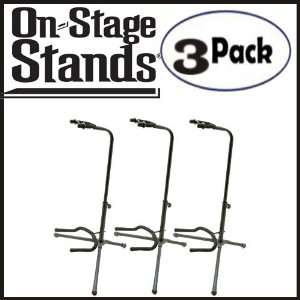 On Stage Classic Guitar Fret Rest Single Guitar Stands 3 Pack  