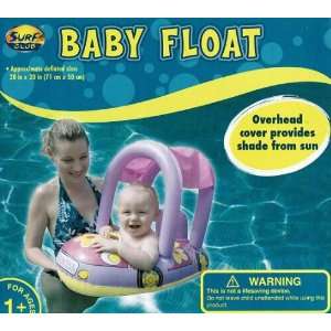 Surf Club Baby Float Princess, Overhead Cover Provides Shade From 